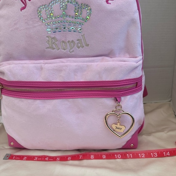 Juicy Couture Pink backpack Bag with Heart Charm New main image 6